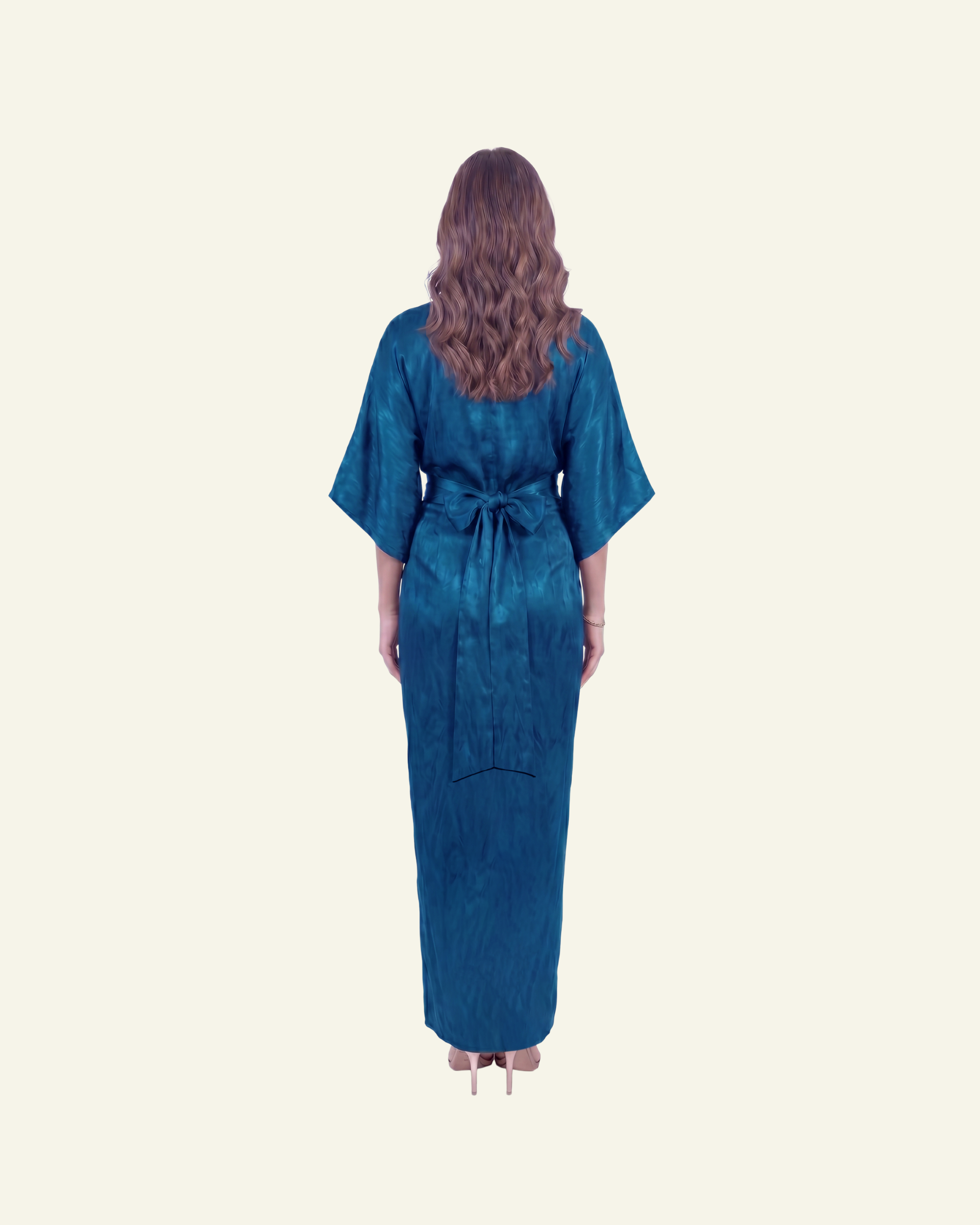 Boat Neck Top with Draped Skirt