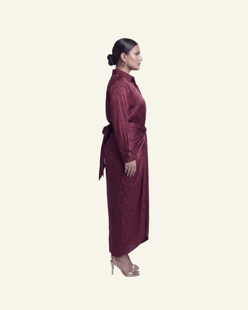 Shirt with Draped Skirt