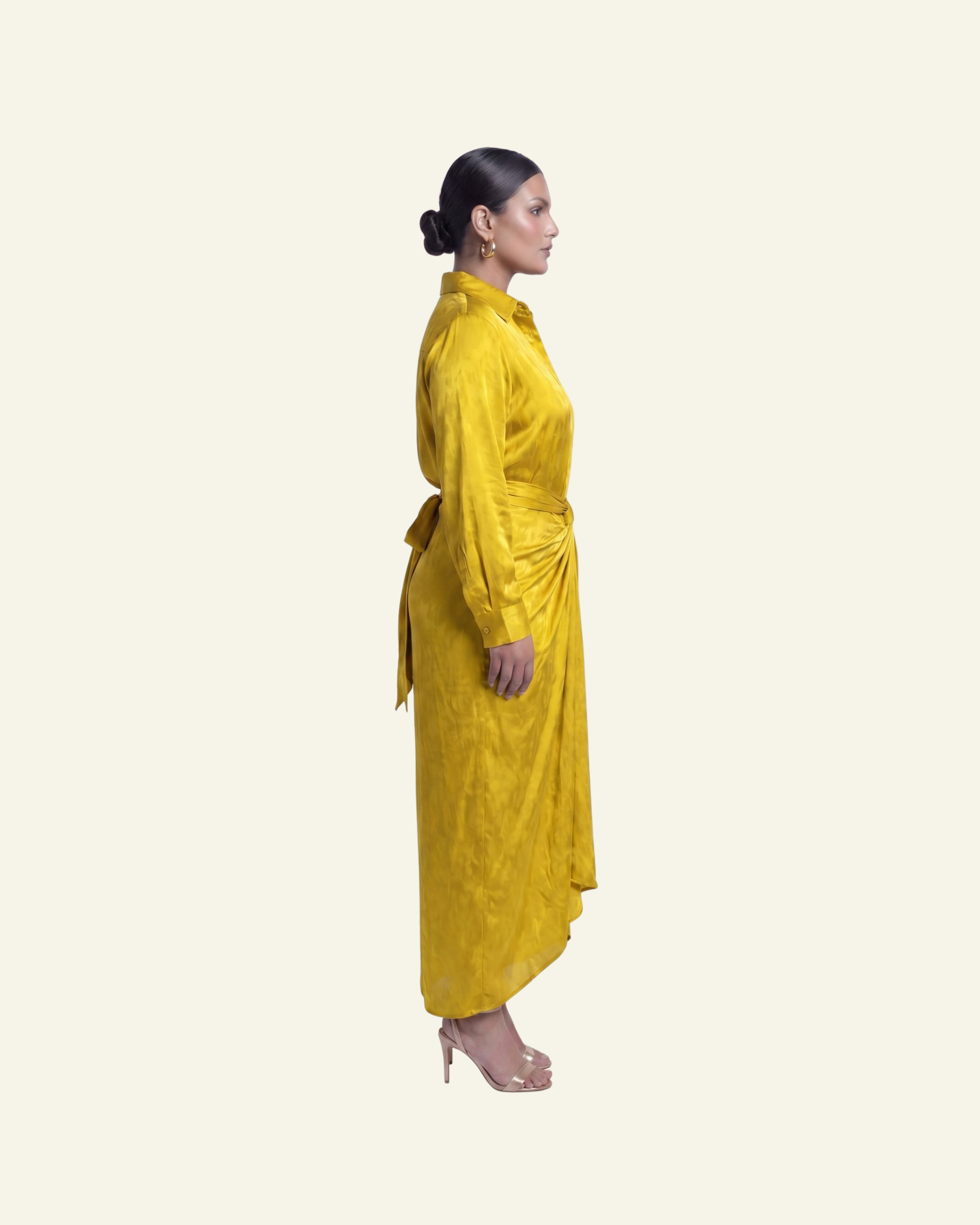 Shirt with Draped Skirt