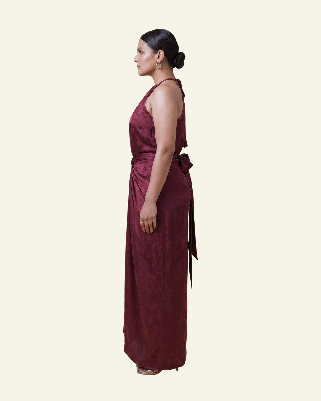 Halter Neck Top with Draped Skirt
