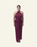 Halter Neck Top with Draped Skirt