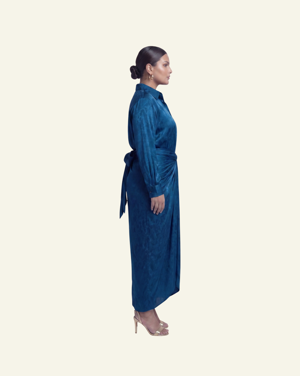Shirt with Draped Skirt