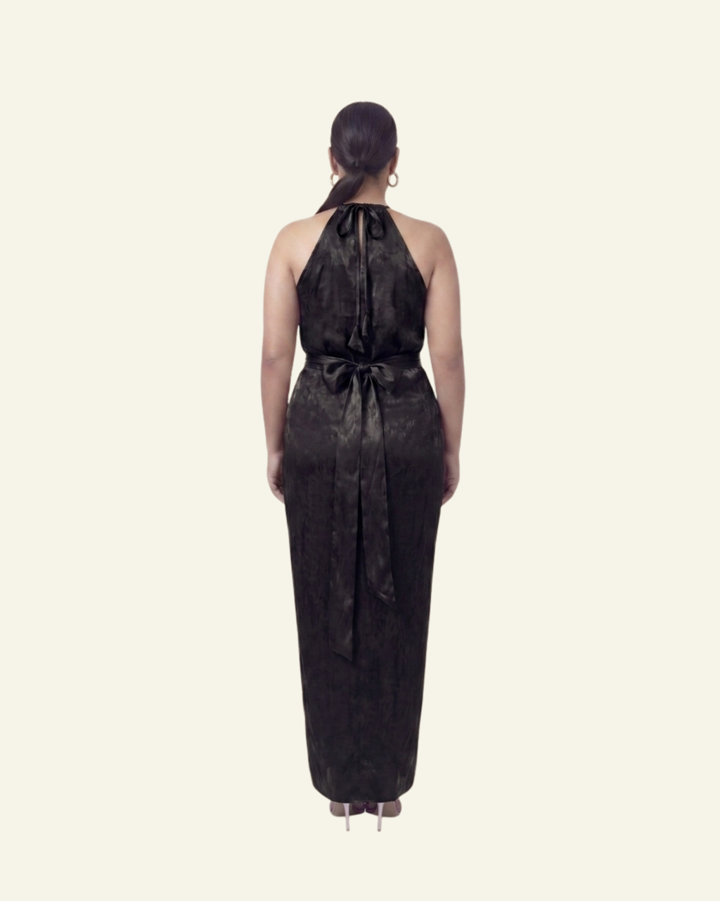 Halter Neck Top with Draped Skirt