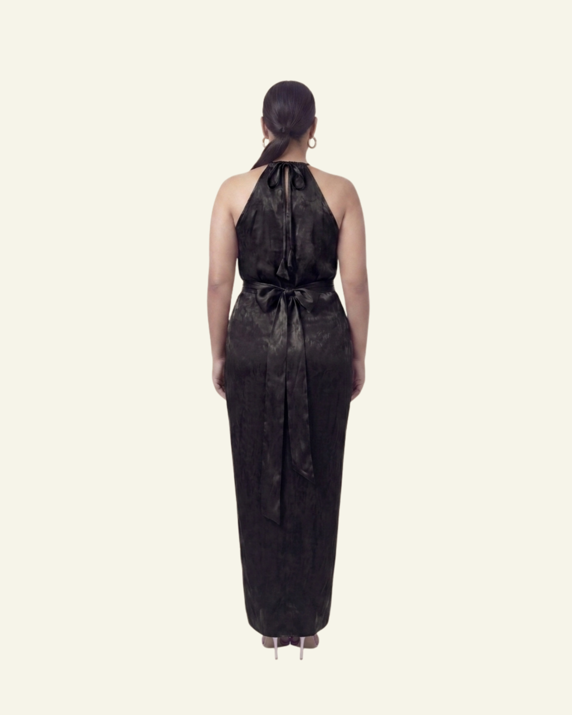 Halter Neck Top with Draped Skirt