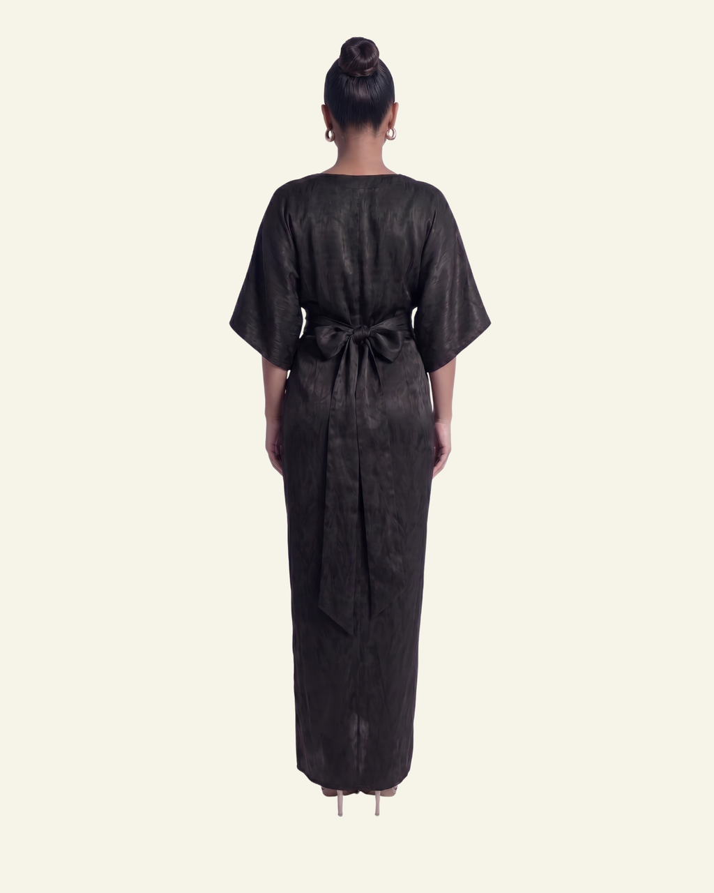 Boat Neck Top with Draped Skirt