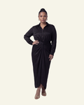 Shirt with Draped Skirt
