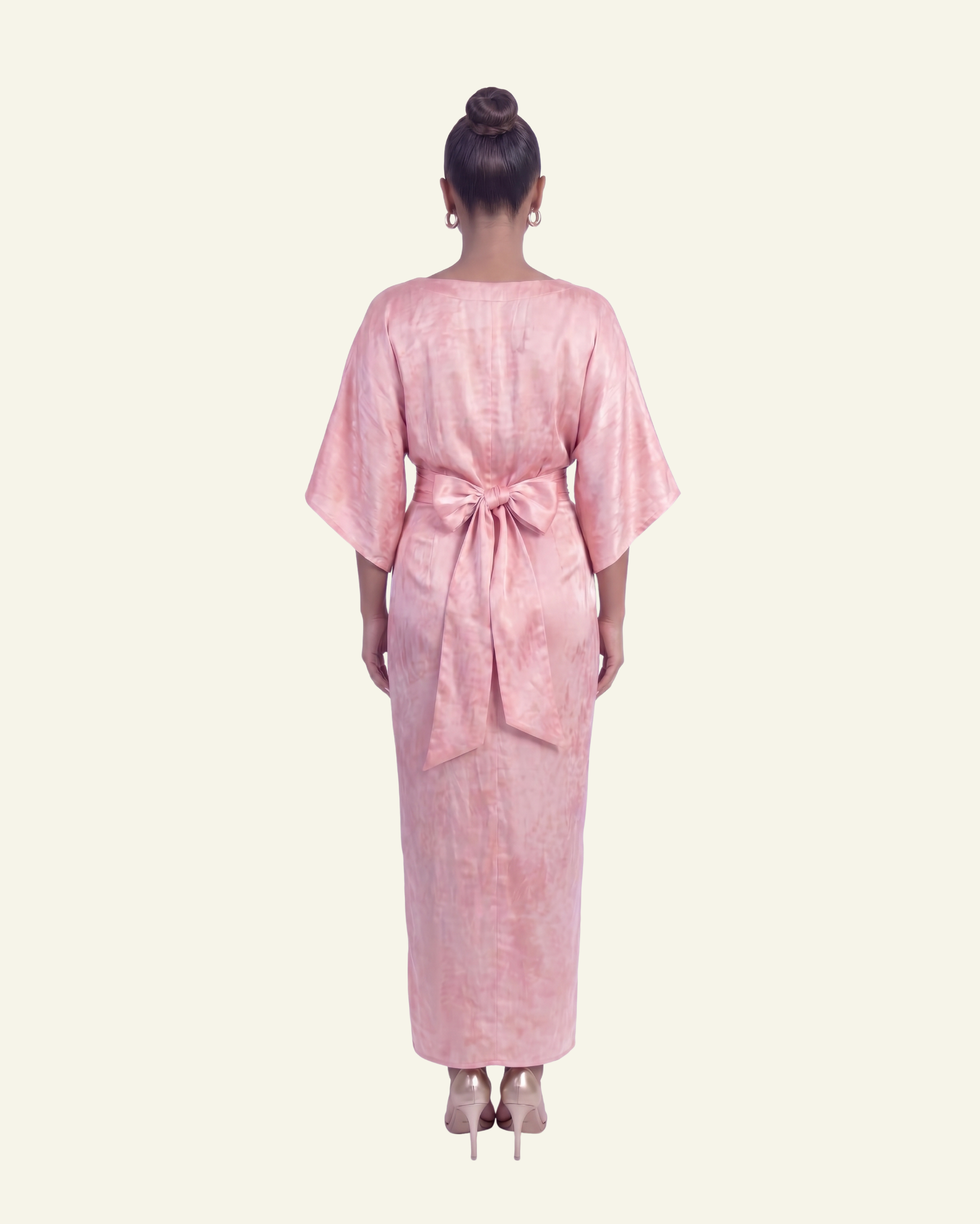 Boat Neck Top with Draped Skirt