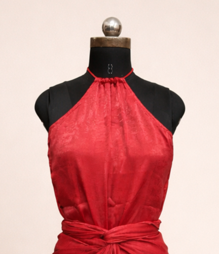 Red Halter Neck Top