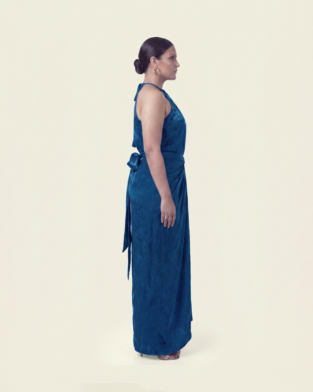Halter Neck Top with Draped Skirt