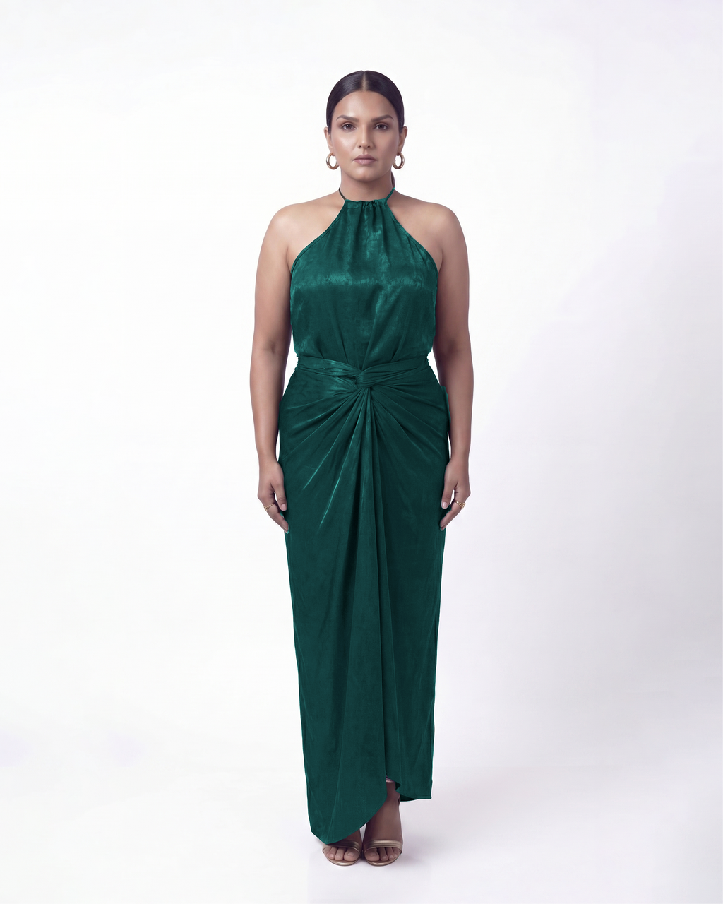 Green Halter Neck Top