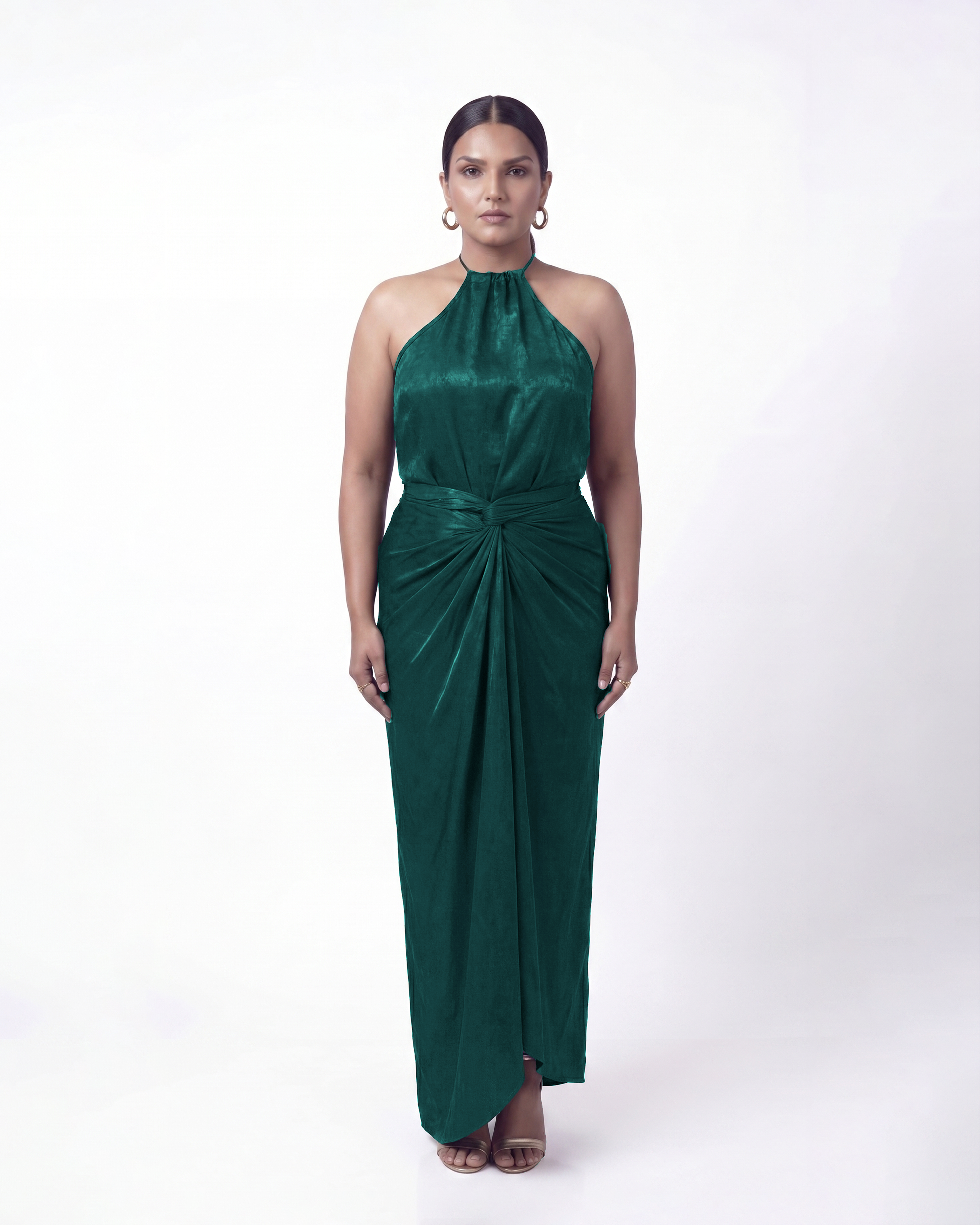 Green Halter Neck Top