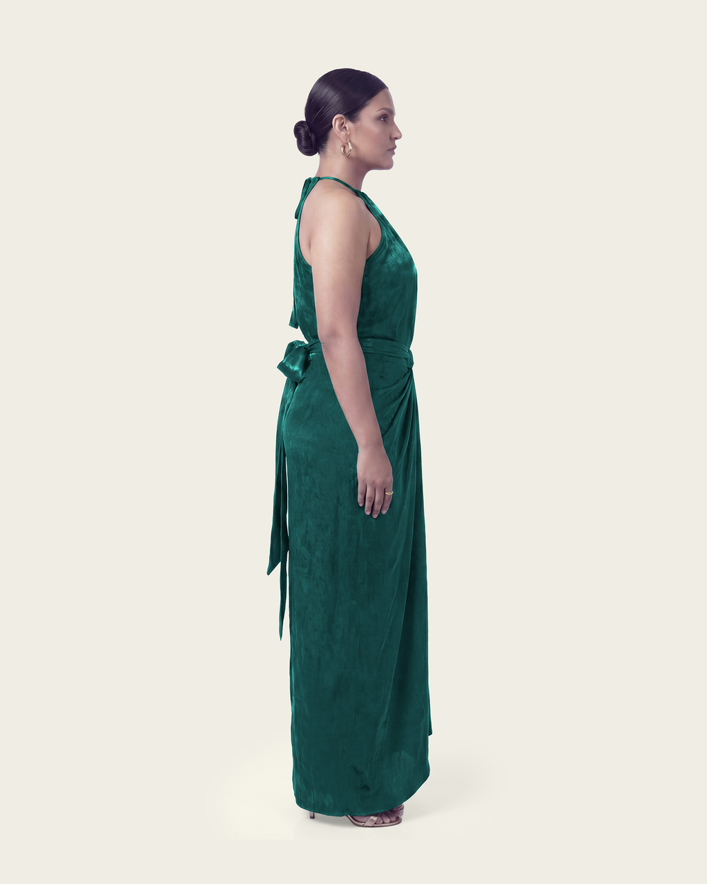 Halter Neck Top with Draped Skirt