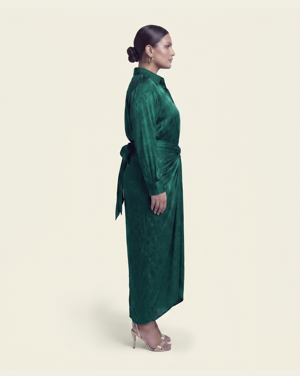 Shirt with Draped Skirt