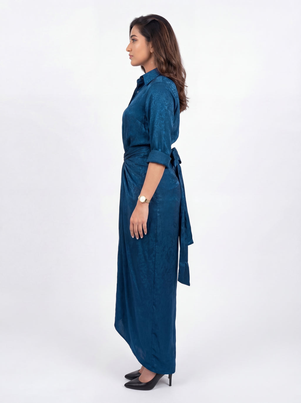 Blue Shirt Cord Set