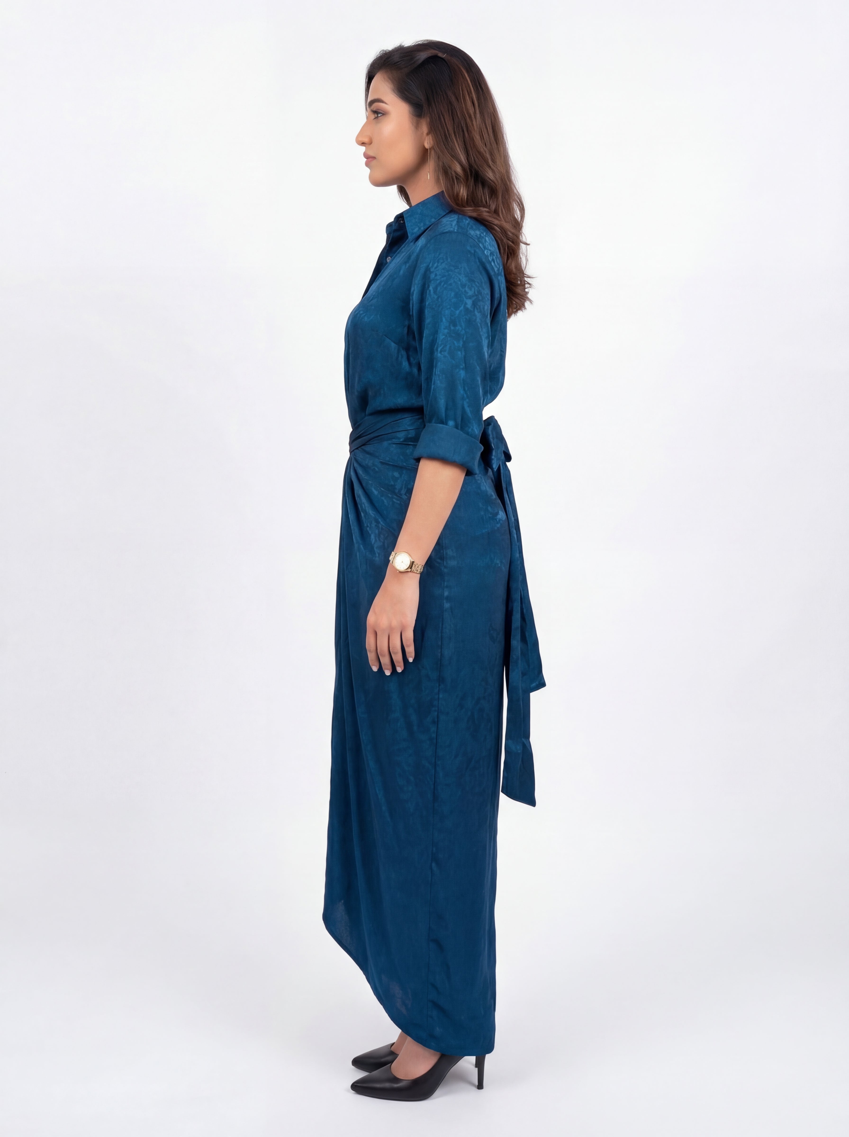 Blue Shirt Cord Set