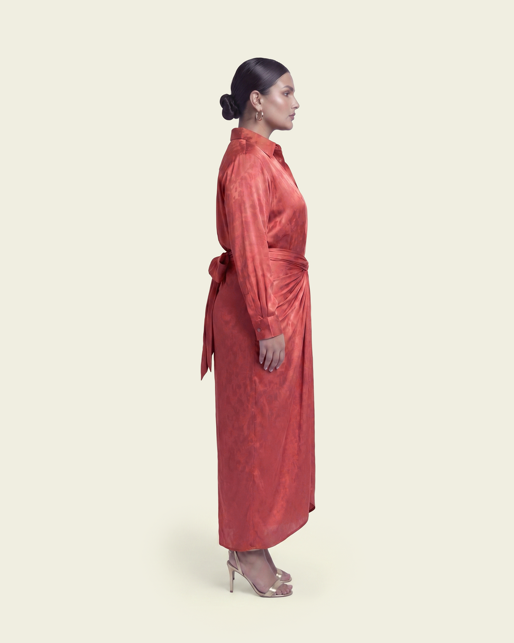 Shirt with Draped Skirt