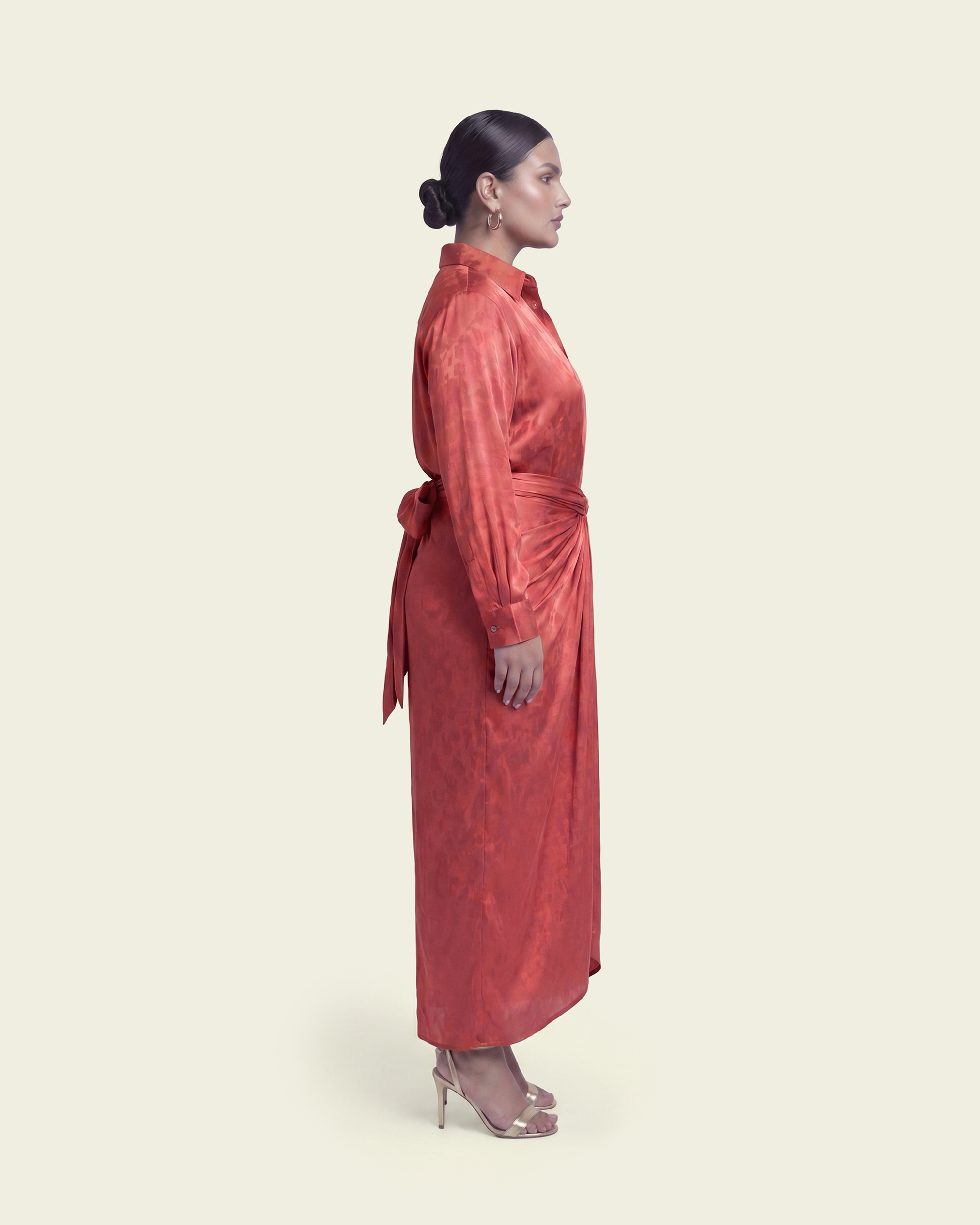 Shirt with Draped Skirt